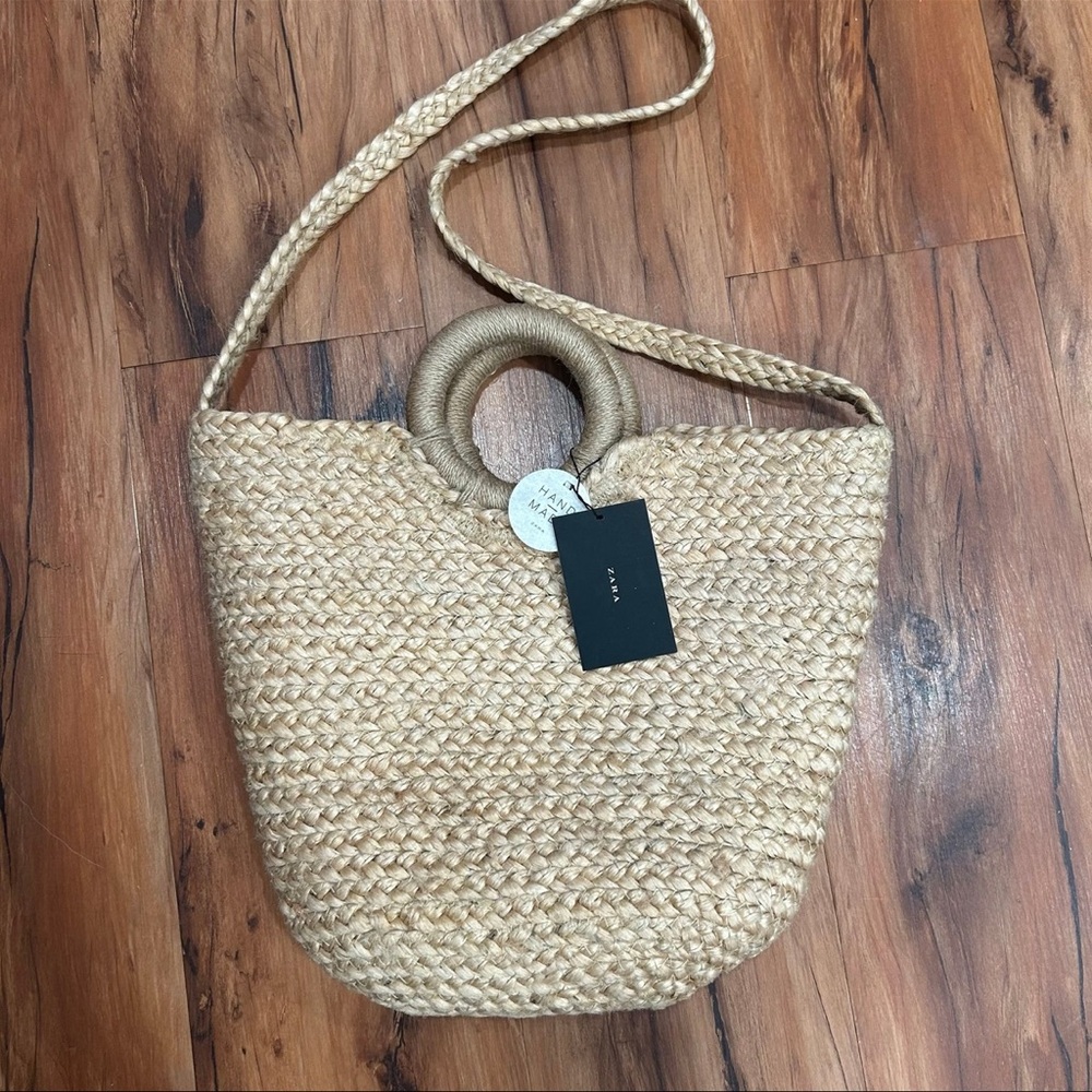 Zara Trafaluc Collection Ratan Handmade Handbag